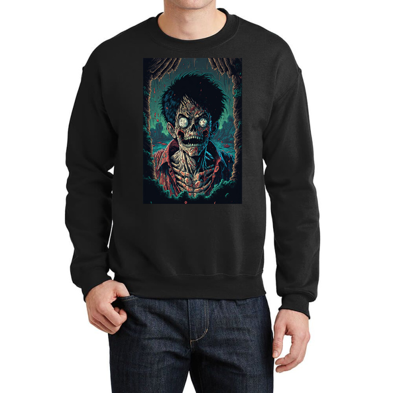 Zombie Luffy Crewneck Sweatshirt | Artistshot