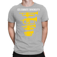 Celebrate Diversity Funny Trumpet Flugelhorn Cornet Pocket Trumpet Gif T-shirt | Artistshot