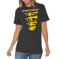 Celebrate Diversity Funny Trumpet Flugelhorn Cornet Pocket Trumpet Gif Vintage T-shirt | Artistshot