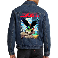 Budgie Never Turn Back On A Friend Active  Stars Men Denim Jacket | Artistshot