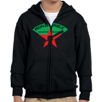 People's Republic Of Burlington Softball Team Youth Zipper Hoodie | Artistshot