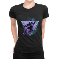 Pathfinder Apex Futuristic 80s Video Game Gift Ladies Fitted T-shirt | Artistshot