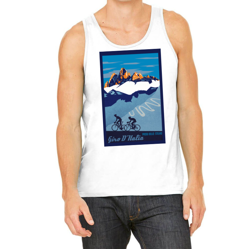 Giro D' Italia Retro  Passo Dello Stelvio Cycling Poster Tank Top by nianaraegana | Artistshot