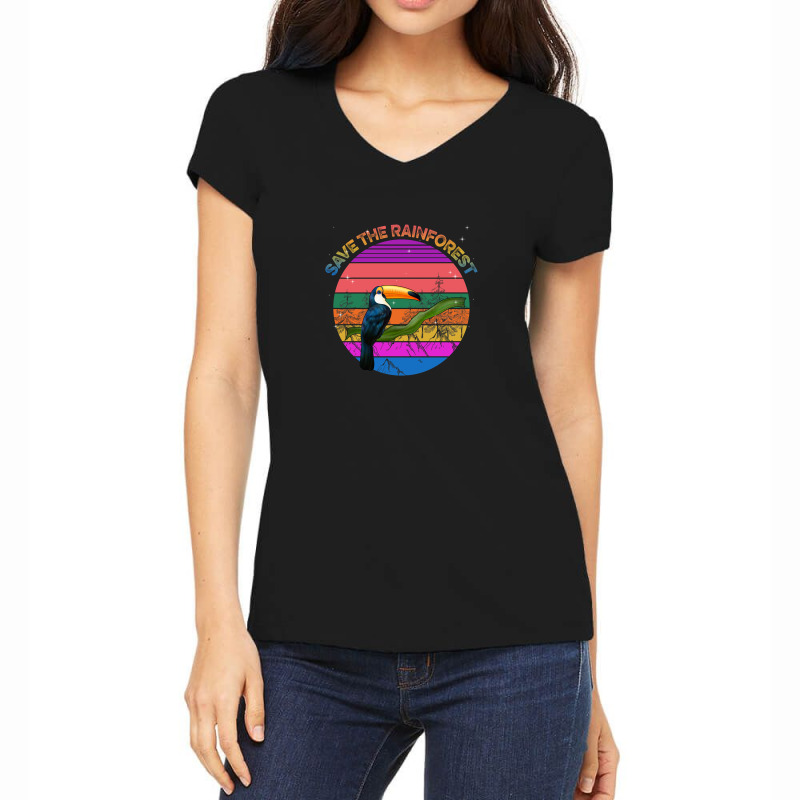 Save The Rainforest Women's V-Neck T-Shirt by autlu2024 | Artistshot