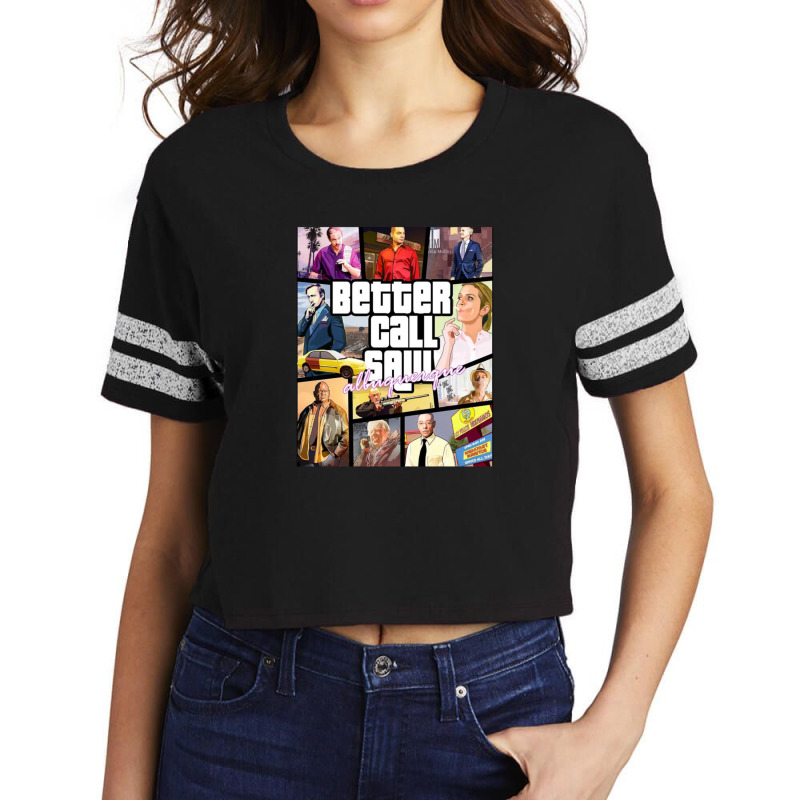 Grand Better Theft Call Auto Saul 4 Scorecard Crop Tee by ToryFahy | Artistshot