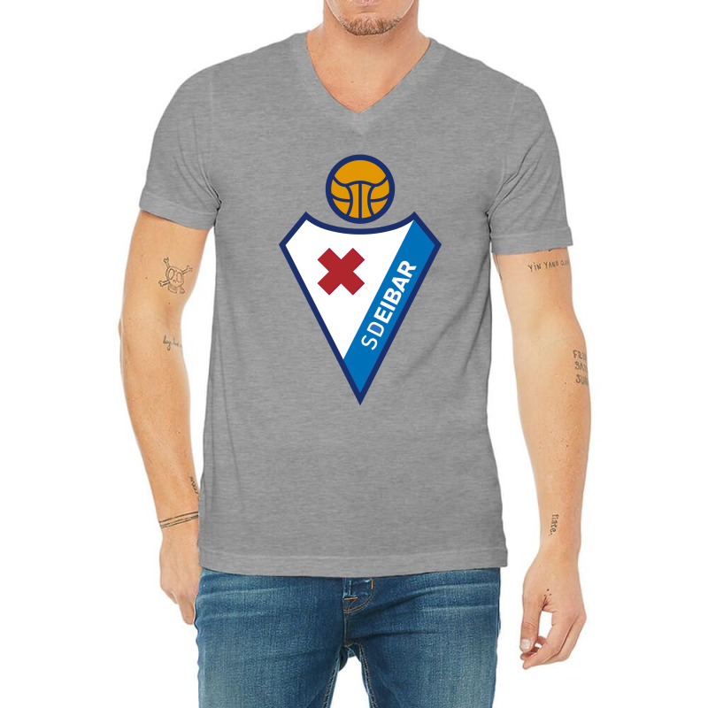 Suitable-sd-eibar-worn V-neck Tee | Artistshot