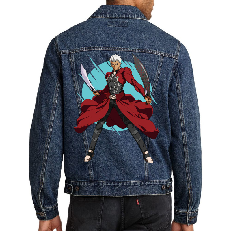 Fate Zero  - Archer Men Denim Jacket by Hala-Art | Artistshot