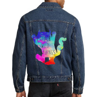 I Teach Wild Things Monster T Funny Halloween Gifts Men Denim Jacket | Artistshot