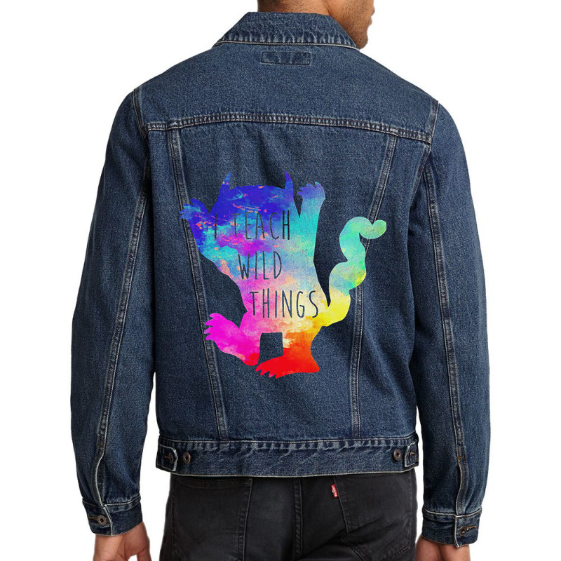 I Teach Wild Things Monster T Funny Halloween Gifts Men Denim Jacket by DonnaSchennum1234 | Artistshot