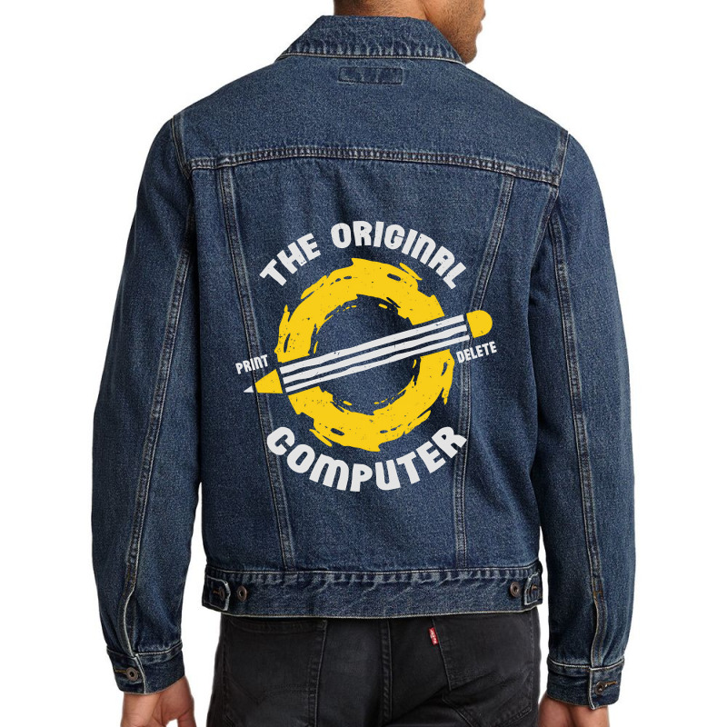 The Original Computer Tech Support Gift Men Denim Jacket | Artistshot