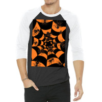 Hot Trend Halloween Tarantula Spiders In Orange And Black Tunnel 3/4 Sleeve Shirt | Artistshot