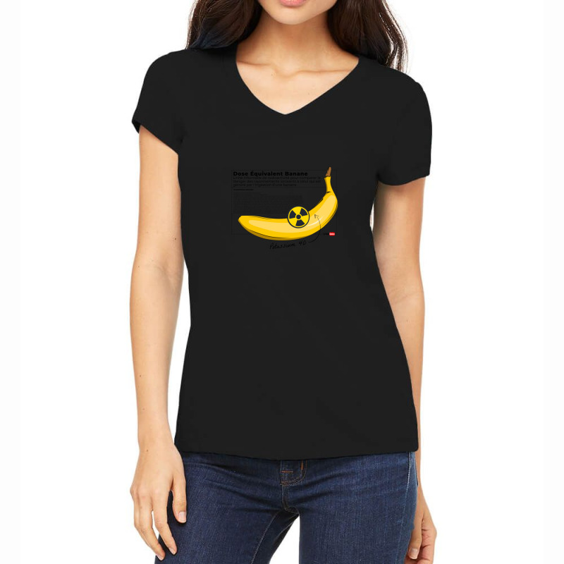 Banana Equivalent Dose Women's V-Neck T-Shirt by CurtisDaleCochran | Artistshot