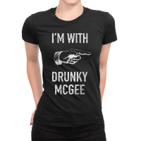 Couple St Patricks Day S I M With Drunky Mcgee Funny Ladies Fitted T-shirt | Artistshot