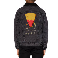 Do Your Dips Unisex Sherpa-lined Denim Jacket | Artistshot