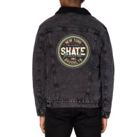 Skate Park Unisex Sherpa-lined Denim Jacket | Artistshot