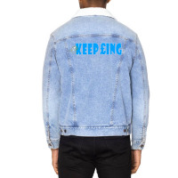 Keep Pounding Panthers Unisex Sherpa-lined Denim Jacket | Artistshot