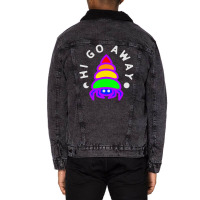 Hi Go Away Lgbt Unisex Sherpa-lined Denim Jacket | Artistshot