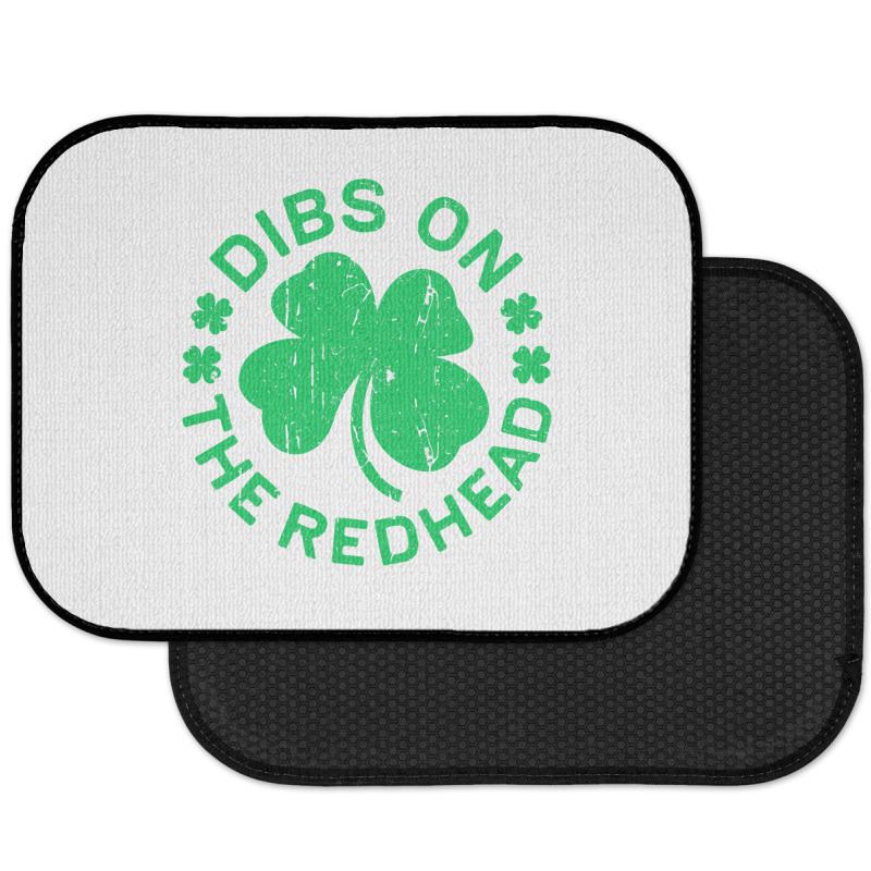 Dibs On The Redhead  St Patricks Day Rear Car Mat | Artistshot