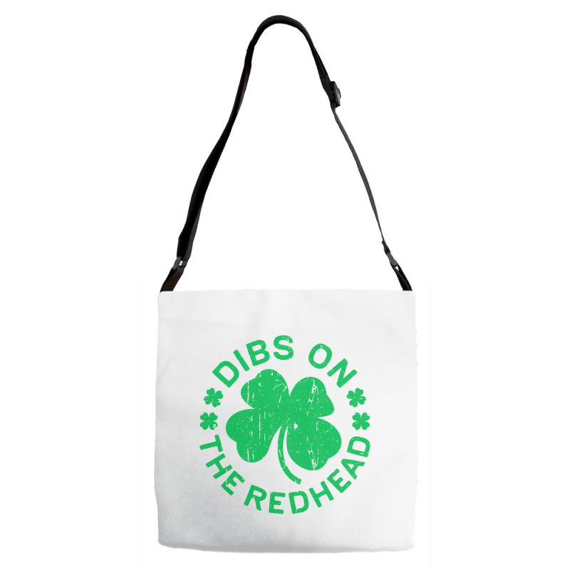 Dibs On The Redhead  St Patricks Day Adjustable Strap Totes | Artistshot