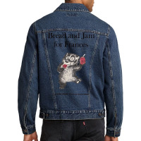 Bread And Jam For Frances Vintage Book Cover (64) Men Denim Jacket | Artistshot