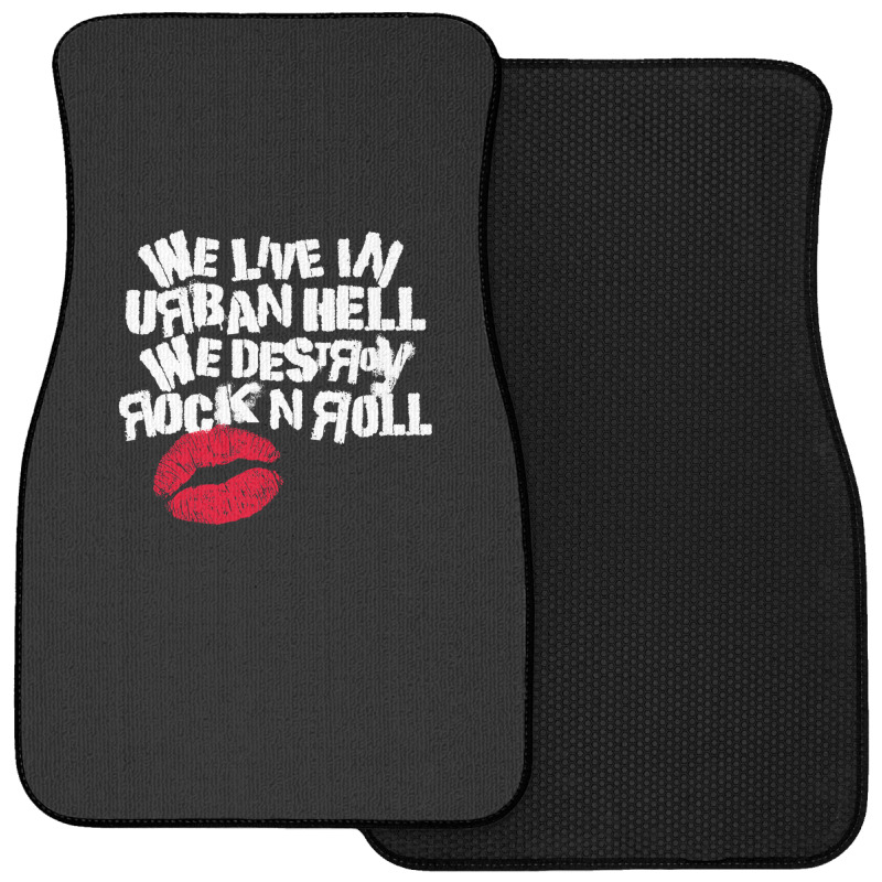 Urban Hell - White Front Car Mat | Artistshot