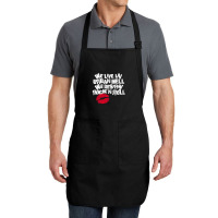 Urban Hell - White Full-length Apron | Artistshot