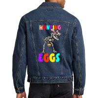 Hunting Egg Dinosaur Bone Bunny Ear Boy Kid Toddler Gift Men Denim Jacket | Artistshot