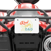 Mens Reel Cool Dad  Funny Valentine Fathers Day Christmas Atv License Plate | Artistshot