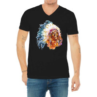 Native American Chief T  Shirt Native American Chief T  Shirt V-neck Tee | Artistshot