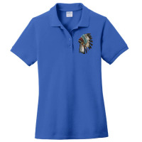 Native Headdress Ladies Polo Shirt | Artistshot