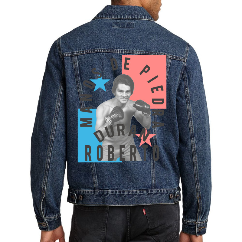 «manos De Piedra» Roberto Duran Men Denim Jacket | Artistshot