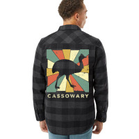 Classic Cassowary Lover Vintage Retro Animal Flannel Shirt | Artistshot