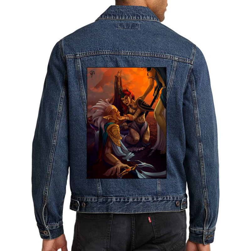 Elder Scrolls Morrowind Concept Artwork Friend Men Denim Jacket | Artistshot