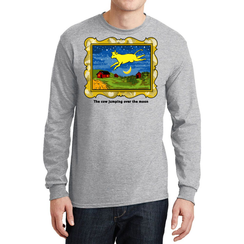 Goodnight Moon The Cow Jumping Over The Moon Long Sleeve Shirts | Artistshot