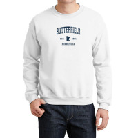 Butterfield Minnesota Mn Vintage Athletic Navy Sports Design Crewneck Sweatshirt | Artistshot