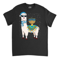 Llama With Jewish Hanukkah Chanukah Menorah Classic T-shirt | Artistshot