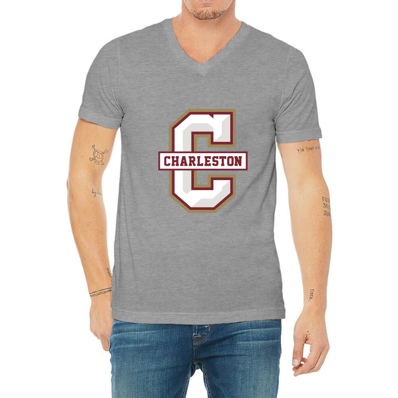 Charleston Cougars V-Neck Tee by mangkirak | Artistshot