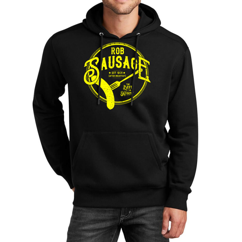 Rob Sausage Vintage Yellow Unisex Hoodie by hapkeluciik | Artistshot