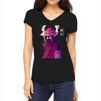 Japanese Cyberpunk Samurai Warrior Women's V-neck T-shirt | Artistshot