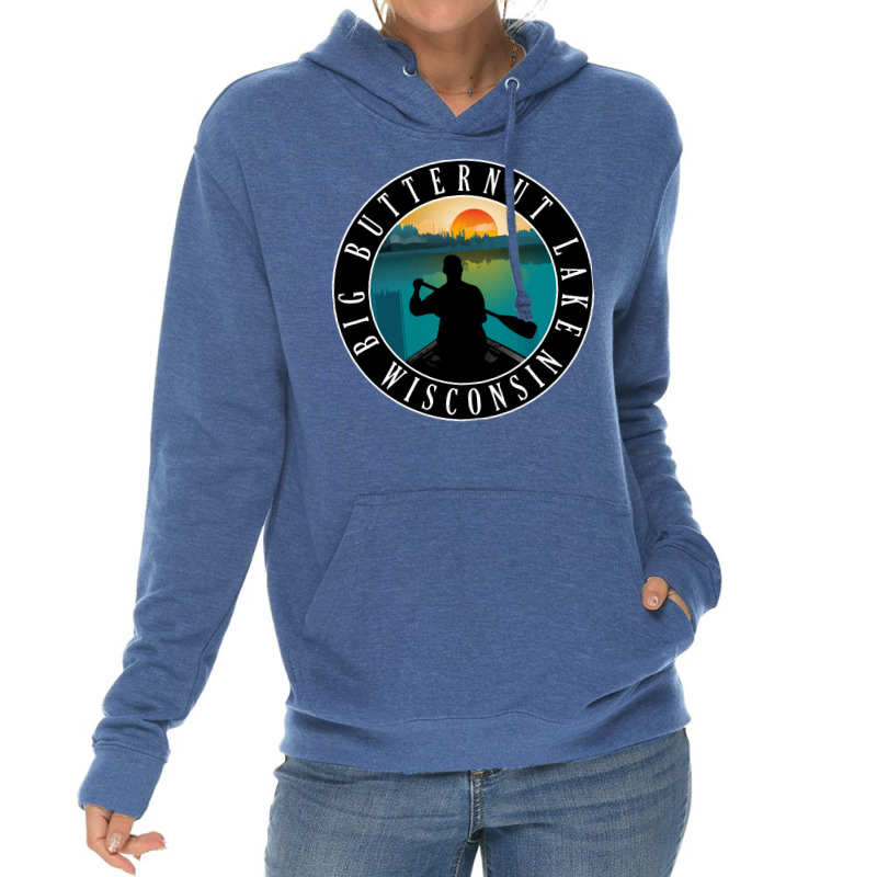 Big Butternut Lake Lake Wisconsin T  Shirt Big Butternut Lake Wisconsi Lightweight Hoodie | Artistshot