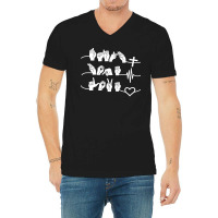 Jesus Christ Christian Faith Hope Love Asl American Sign Language Pray V-neck Tee | Artistshot