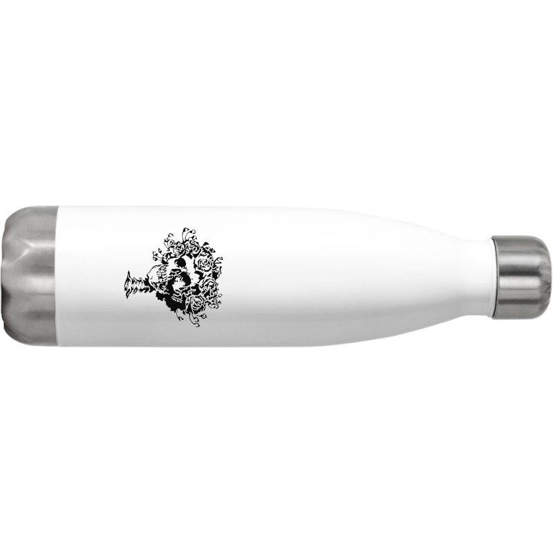 Grateful Skull Hairs Stainless Steel Water Bottle | Artistshot