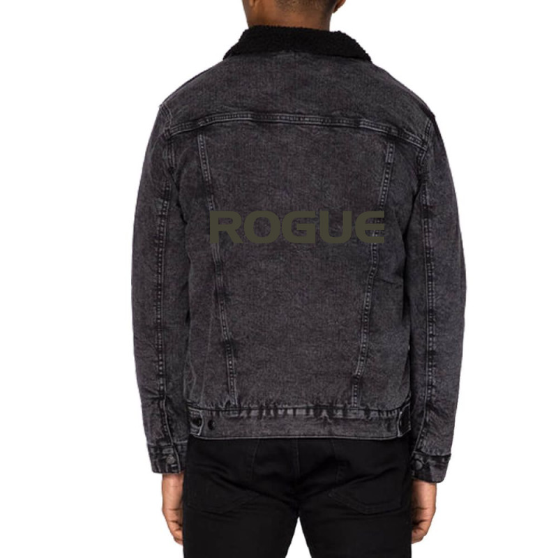 Trending Rogue - Basic Green Unisex Sherpa-Lined Denim Jacket by poppyallen | Artistshot