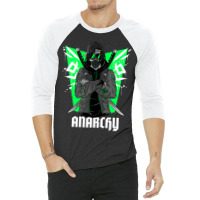 Limited Edition Ninja Warrior Anarchy 3/4 Sleeve Shirt | Artistshot