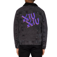 Xiu Xiu Tee   Girl Unisex Sherpa-lined Denim Jacket | Artistshot