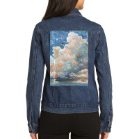 Spirited Away Poster   Studio Ghibli Ladies Denim Jacket | Artistshot