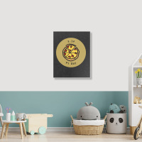 Trending 3.14 Pizza Pi Day Puns Gold Portrait Canvas Print | Artistshot