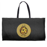 Trending 3.14 Pizza Pi Day Puns Gold Weekender Totes | Artistshot