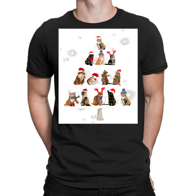 Cat Christmas Lovely Cats Christmas Tree Costume T-Shirt by Hugo M Garney | Artistshot