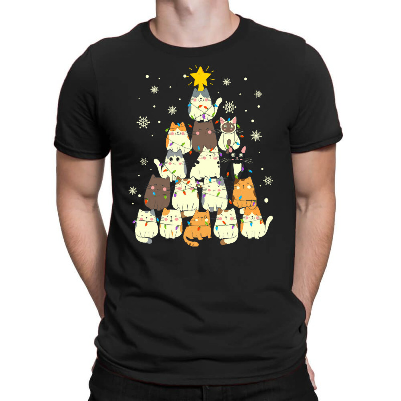 Cat Christmas Tree Christmas Cat Tree   Cat Lover Christmas T-Shirt by Hugo M Garney | Artistshot